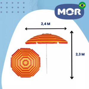 Sombrilla aluminio 2.40mts Mor