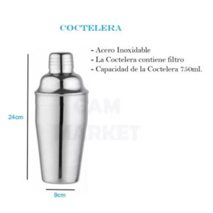 Coctelera acero inoxidable 750ml