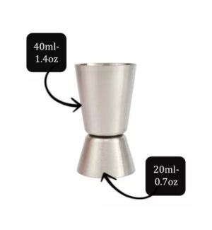 Vaso medidor dispensador cocteleria acero inox