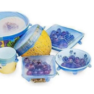 Set x 6 tapas de silicona adaptables