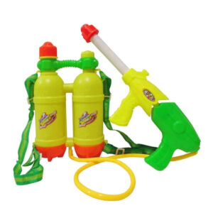 Pistola de agua con mochila y correa ajustable doble tanque