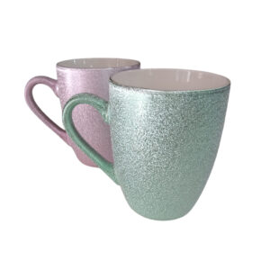 Taza jarro mug 300ml cerámica gliter