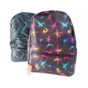 Mochila escolar urbana estampada