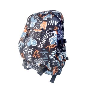 Mochila escolar urbana estampada broches