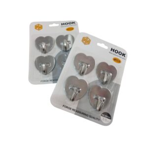 Set perchas autoadhesivas metálicas