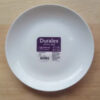 Plato hondo Vidrio templado blanco circular