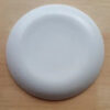 Plato hondo Vidrio templado blanco circular
