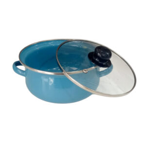 Cacerola 18cm enlozada Cool Bazar celeste