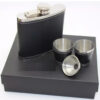 Set Petaca wiskera licorera acero inoxidable + vasos