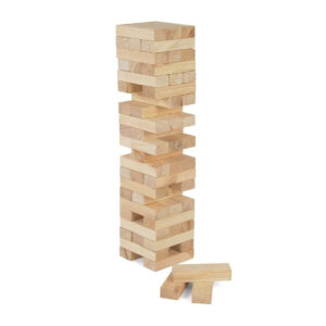 Jenga en madera gigante