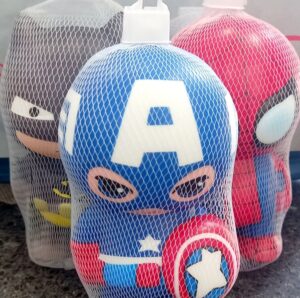 Apretables Squishy orbis antiestres super heroes