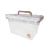 Caja organizadora con trabas chica Cerri transparente
