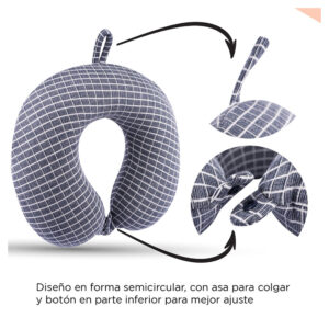 Almohada de viaje lisa