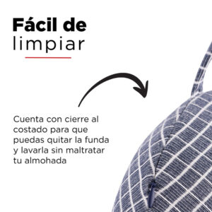 Almohada de viaje lisa