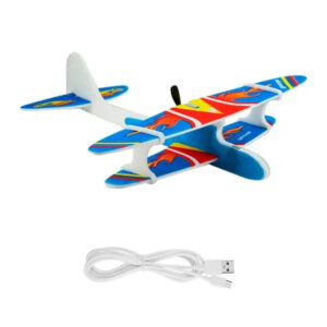 Modelo De Avión Eléctrico Luminoso Con Carga Usb