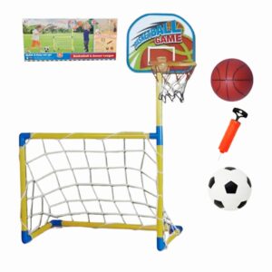Set arco y aro de basquet 2 en 1