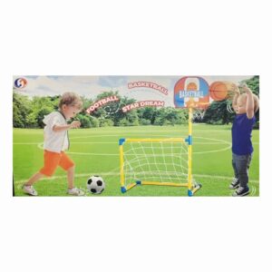 Set arco y aro de basquet 2 en 1