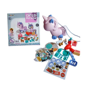 Set tienda de mascostas unicornio