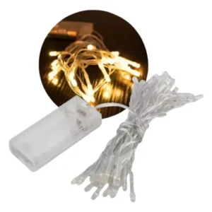 Luz led calida 6mts a pila