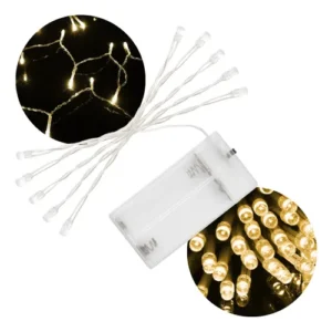 Luz led calida 3mts a pila