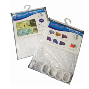 Cortina para baño transparente