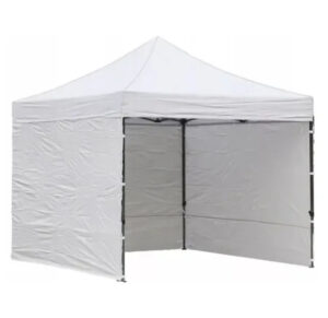 Gazebo plegable metalico grande 3 paredes ciegas