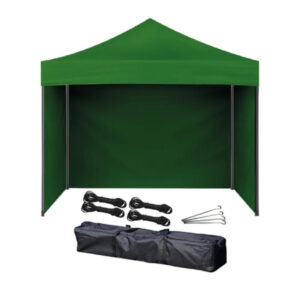 Gazebo plegable metalico grande 3 paredes ciegas