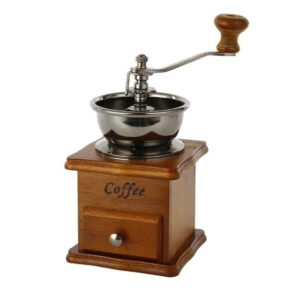 Molinillo de café manual con ajuste de grano de café espresso marrón