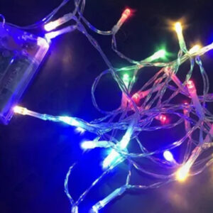 Luz led multicolor 5mts a pila