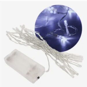 Luz led blanca 3mts a pila