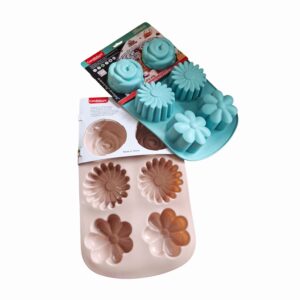 Molde silicona muffin con formas x 6