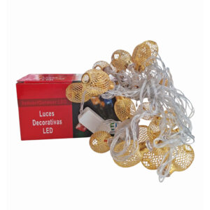 Luces cálidas 5mts decoradas (745)