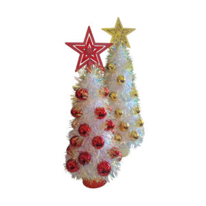 Arbolitos navideños chicos decorados 32cm