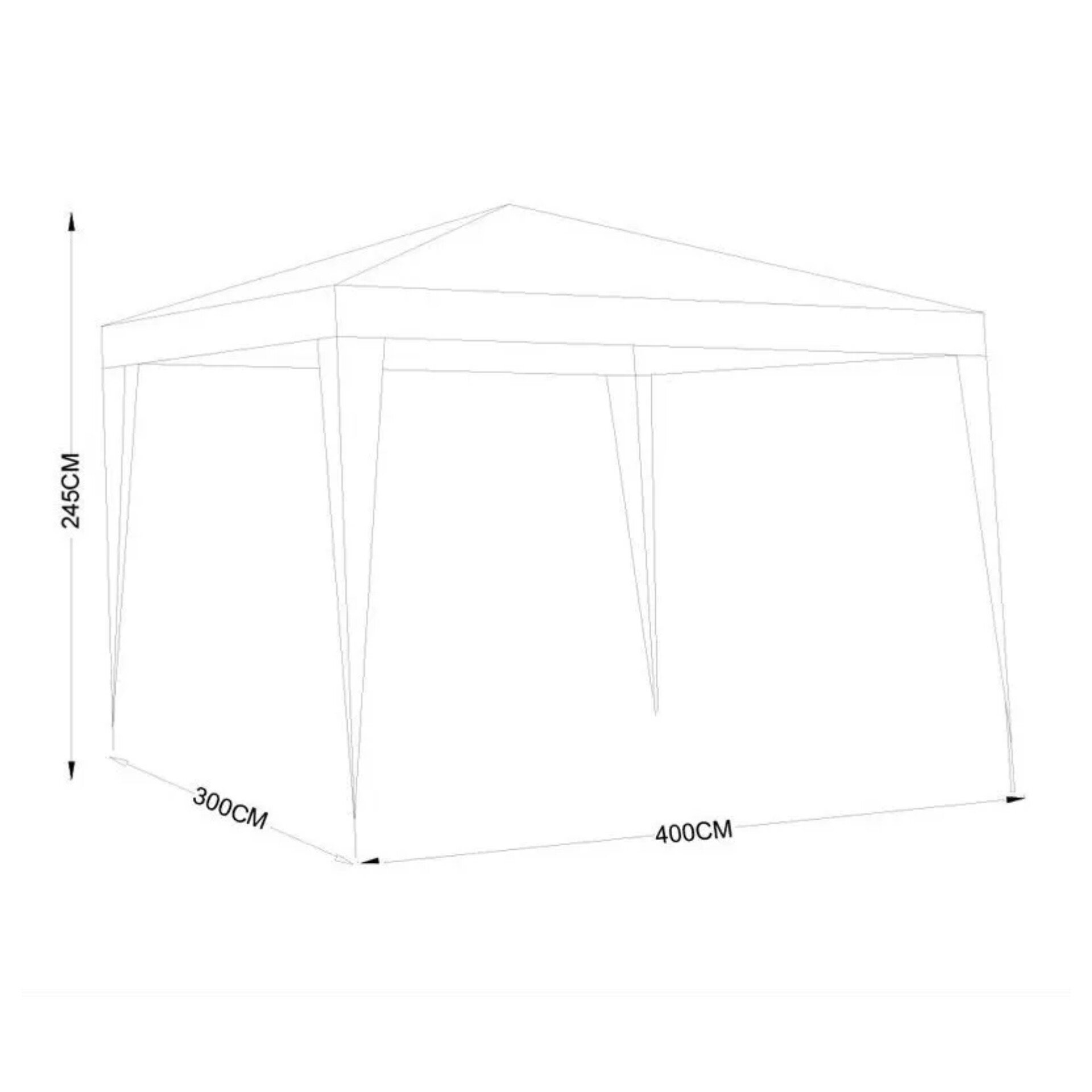 Gazebo plegable metalico grande economico