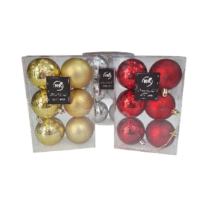 Set bolas navideñas n°6 x 6un.