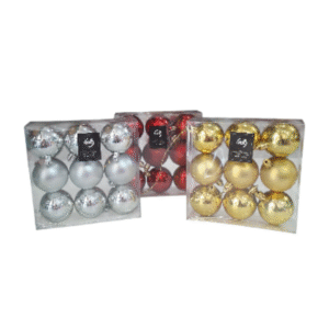 Set bolas navideñas n°5 x 9un.