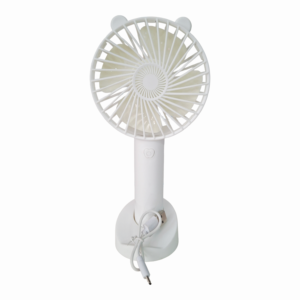Ventilador De Mano Con Base Portátil Recargable