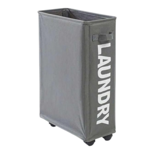 Cesto De Ropa Poliéster 68cm alt.Con Ruedas Es Plegable