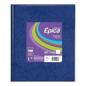 Cuaderno épica 48 hojas Rayado Tapa dura ab3