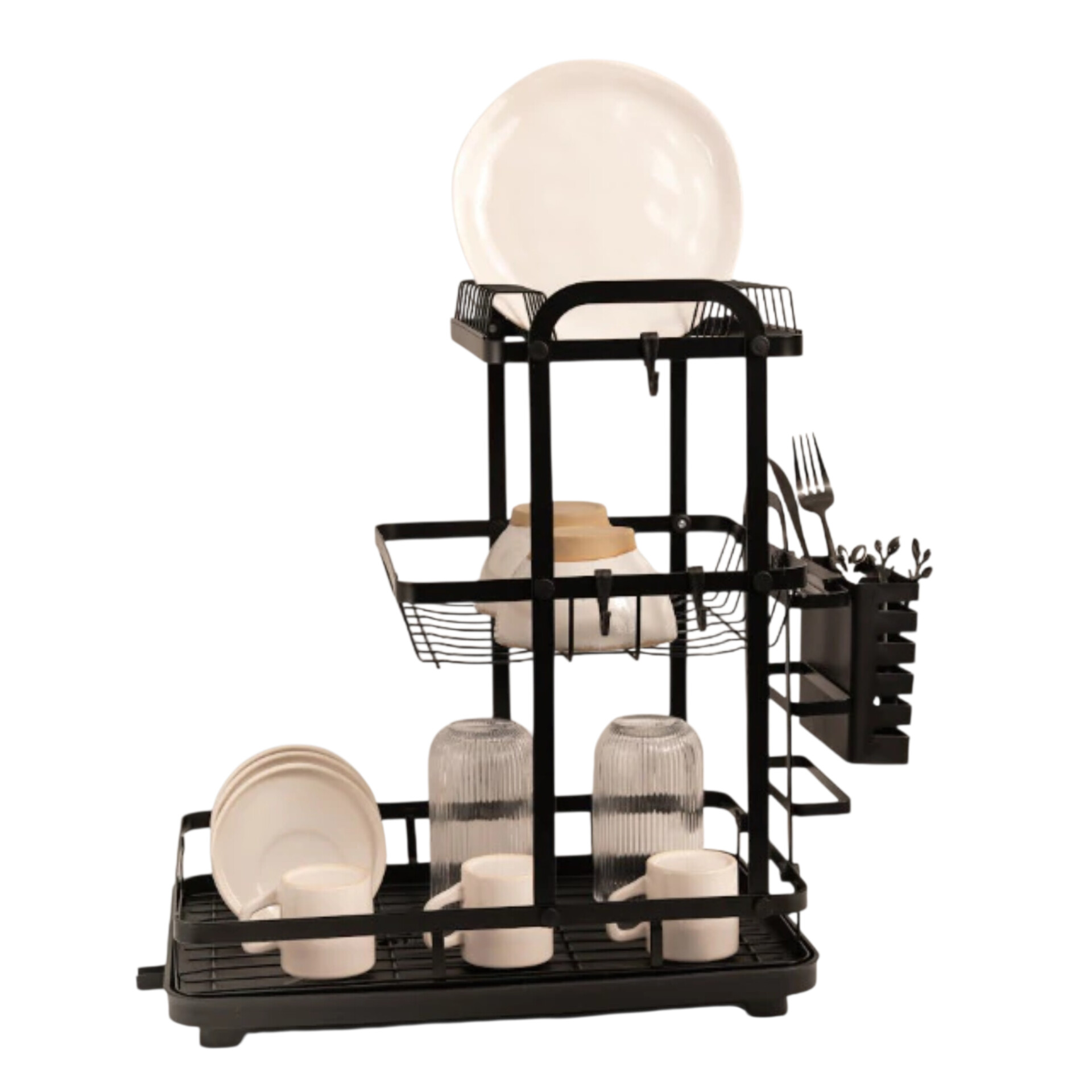 Escurridor Secaplatos 3 niveles reforzados 47,5*42*30 cm