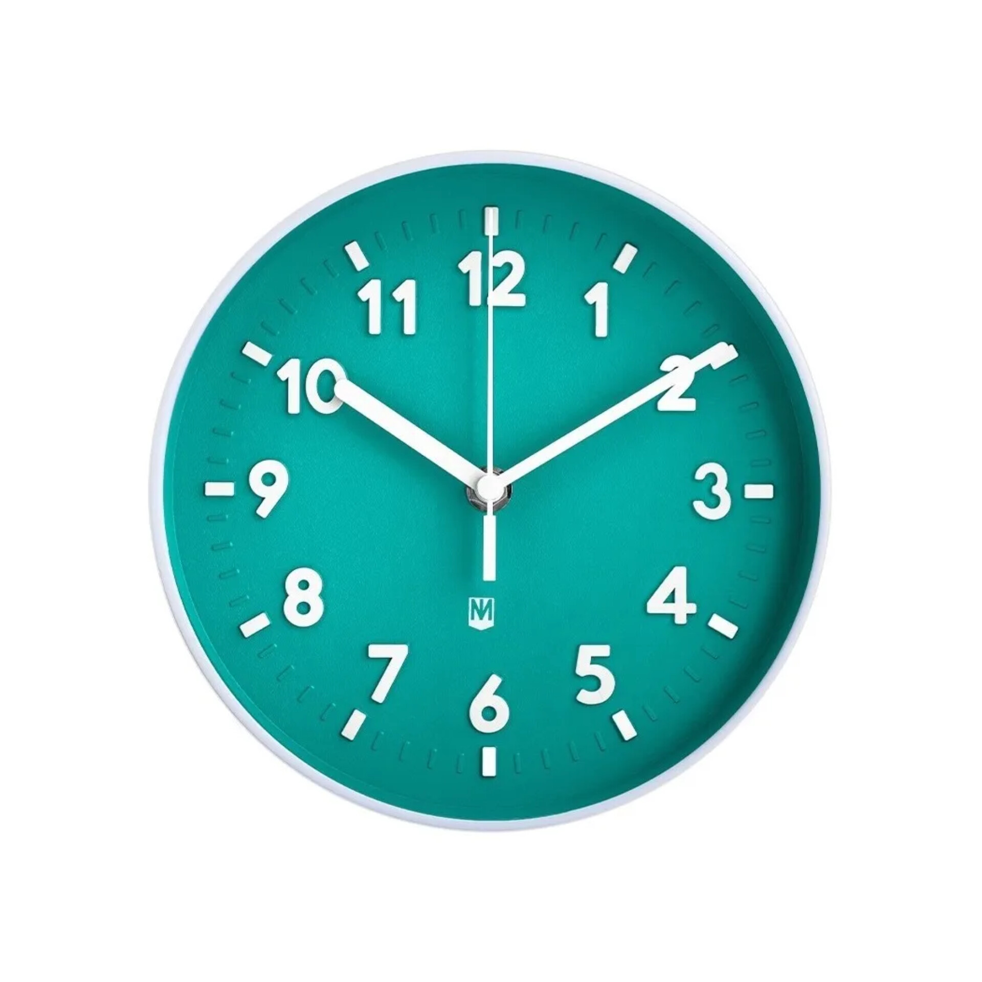 Reloj De Pared 20 Cm Redondo Aguja Continua Moderno