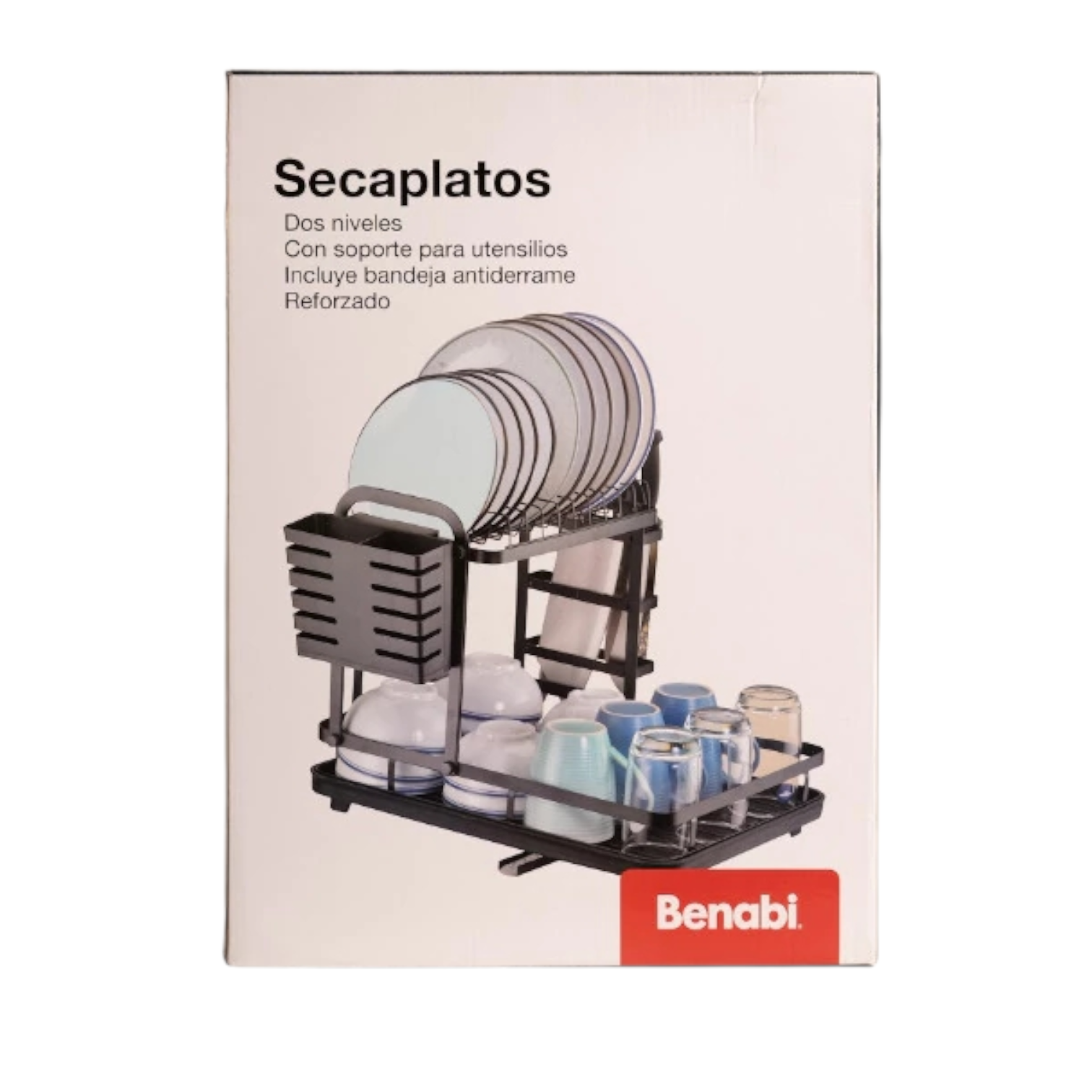 Escurridor Secaplatos 3 niveles reforzados 47,5*42*30 cm