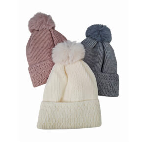 Gorro Pompón interior de peluche